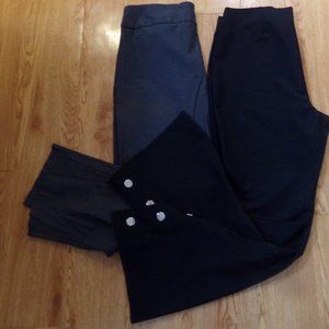 BUNDLE 1 PR DRESS PANTS BLACK INC NWT & GRAY TRIBAL
